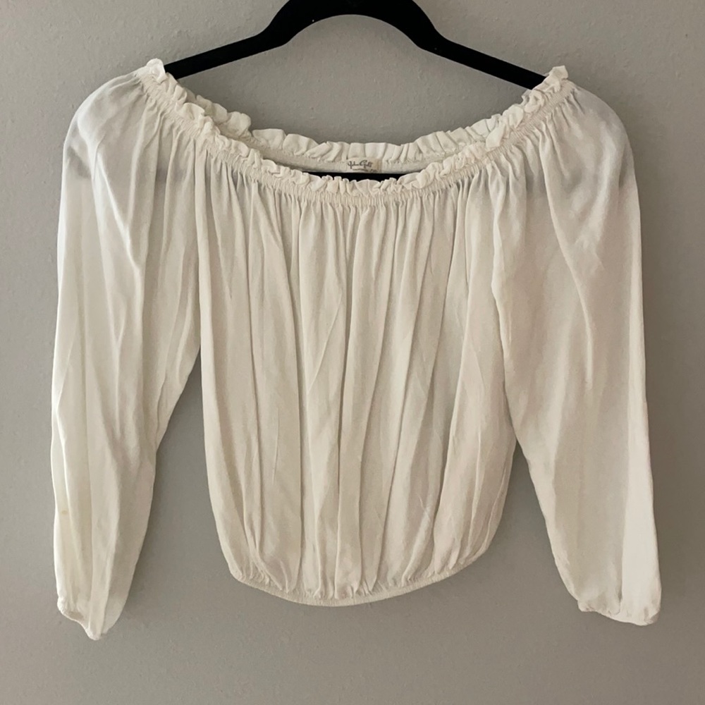 PACSUN White off the shoulder top. O/S fits most